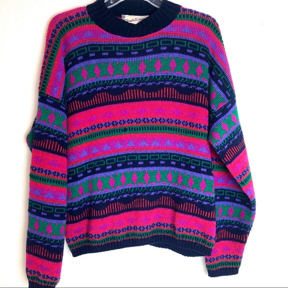 Diane Von Furstenberg Sweaters - Vintage DVF wool knit boho sweater size M